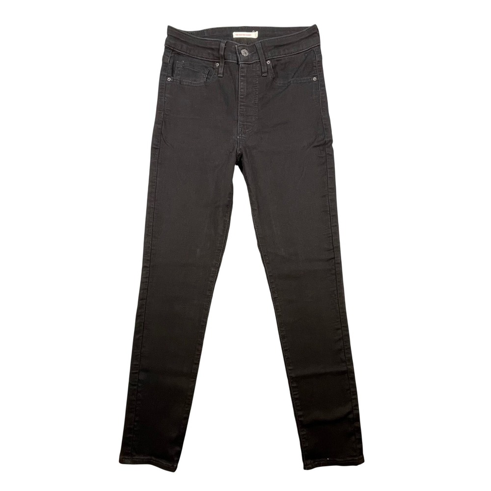 Levi's Black 721 High Rise Skinny Jeans Denim Womens 27